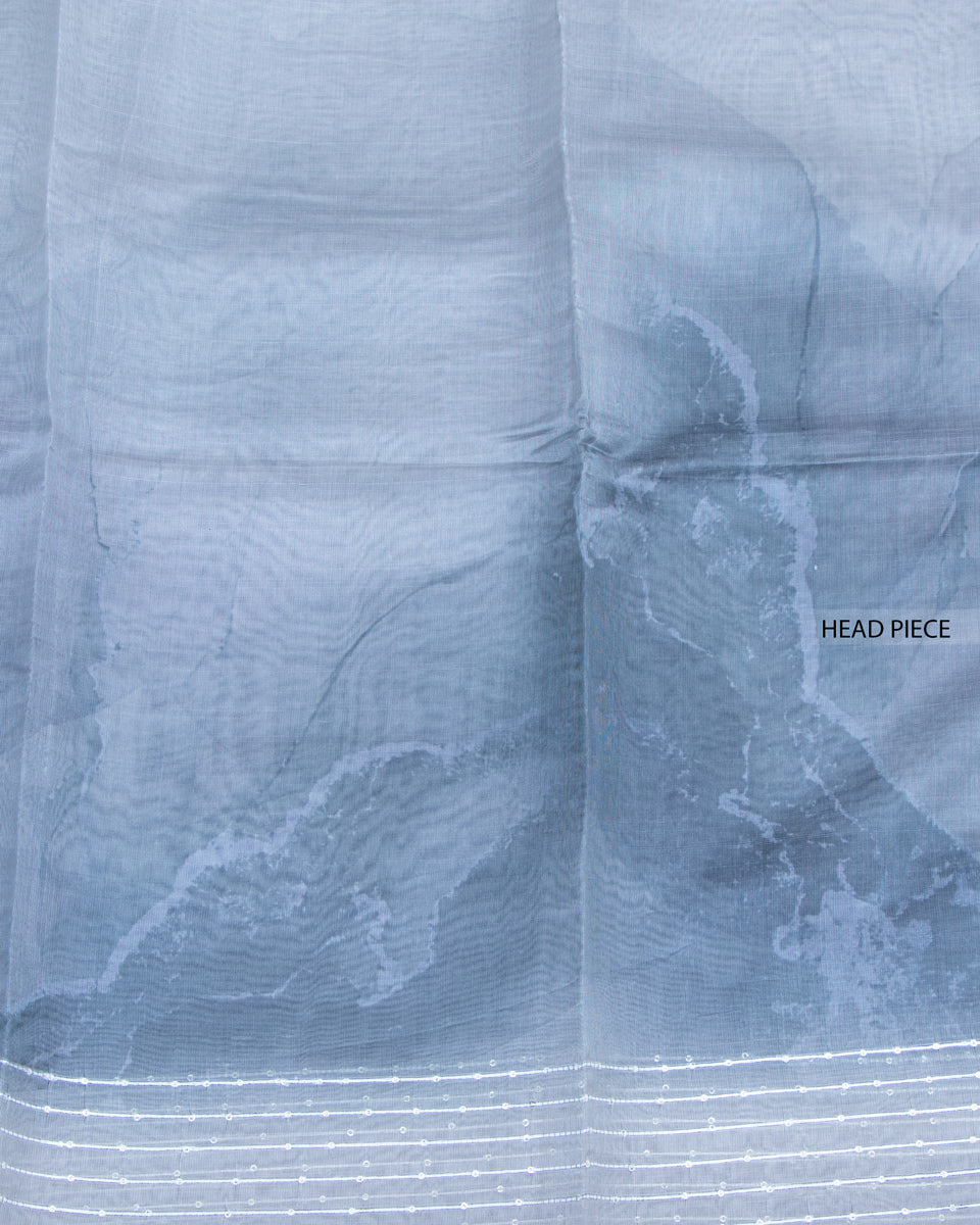 Ethereal Ombre Draped Elegant Lightweight Organza Weave - Grey