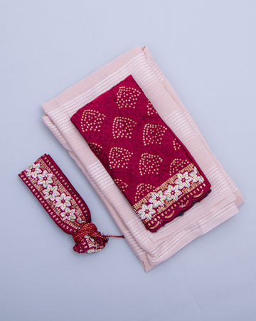 Light Brown Colour Fancy Saree