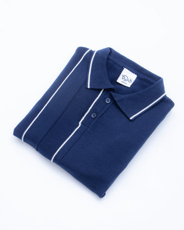 Nativebull Navy Blue Color Cotton Half Sleeve Collar Neck T Shirt
