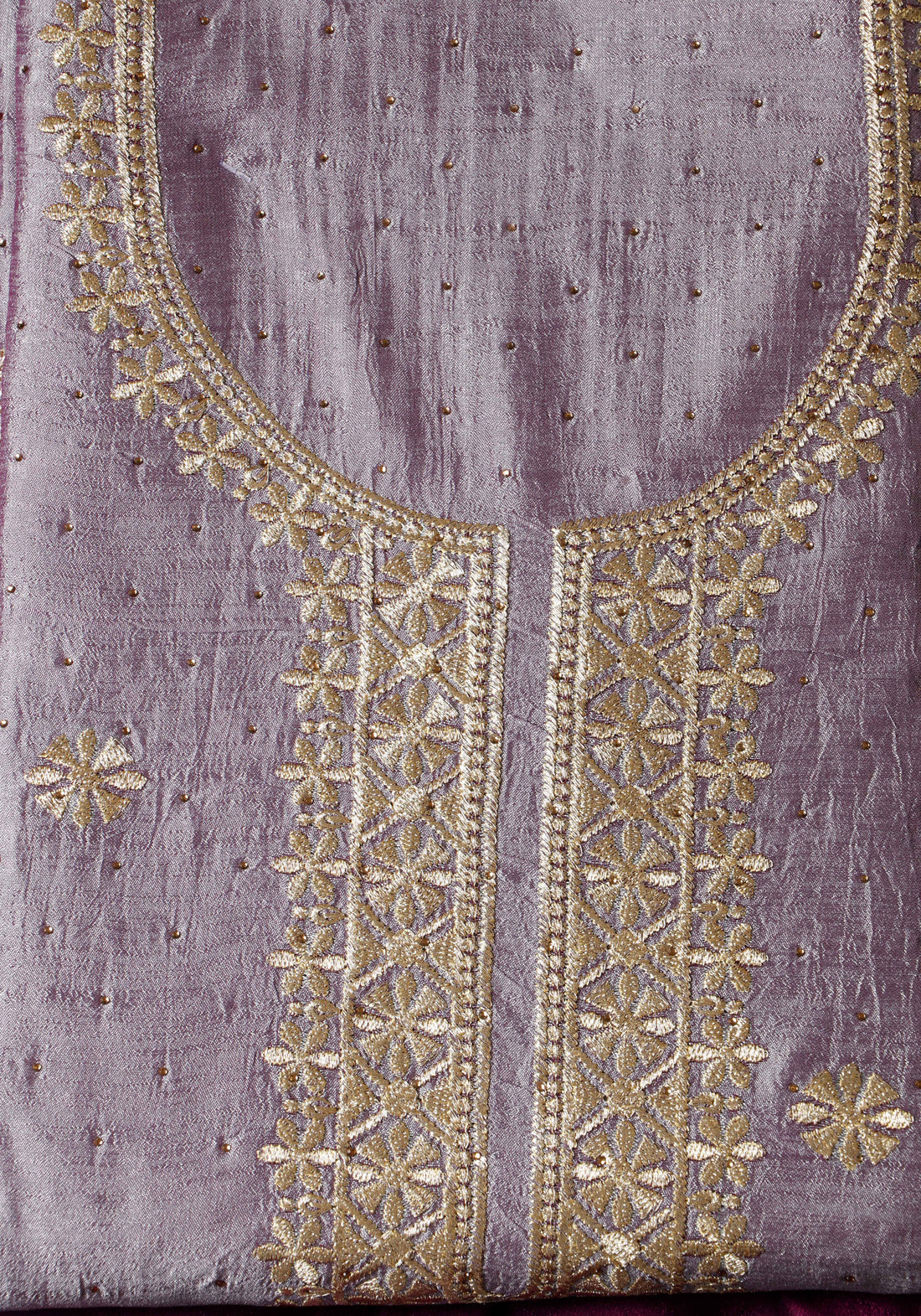 Lavender Colour Unstitched Salwar Material