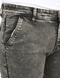 Men Mid Rise Slim Fit Clean Look Stretchable Jeans - Dark Grey-three