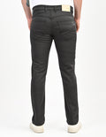 Men Mid Rise Slim Fit Clean Look Stretchable Jeans - Black