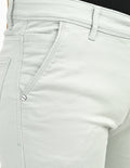 Men Mid Rise Slim Fit Clean Look Stretchable Jeans - Off White