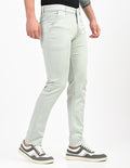 Men Mid Rise Slim Fit Clean Look Stretchable Jeans - Off White