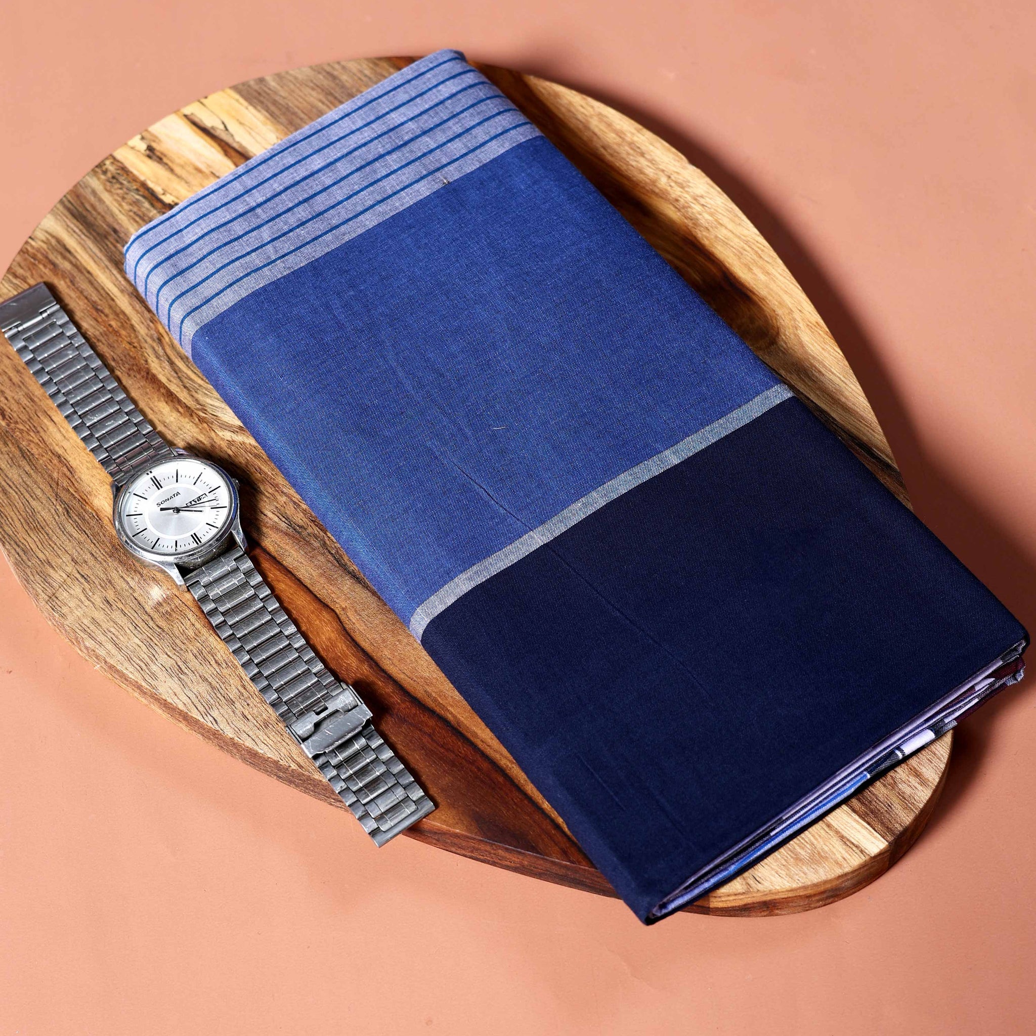 Sangu Brand Men's Premium Cotton Striped Lungi Stitched - Multi