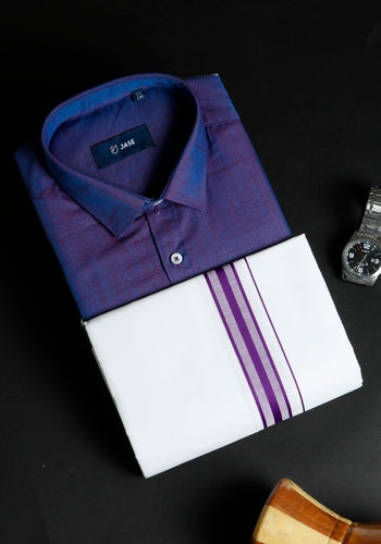 Onam Shirt & Dhoti Set