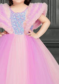 Buy Multi Colour Embellished Sequel Work Frock