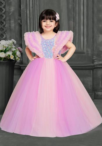 Multi Colour Embellished Sequel Work Frock
