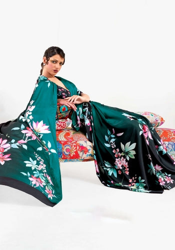 Multi Colour Printed Sarees Design Twelve