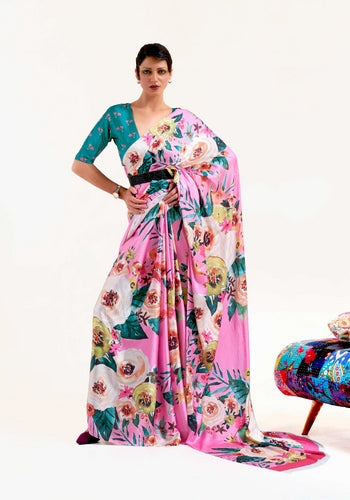 Multi Colour Printed Sarees Design Thirteen