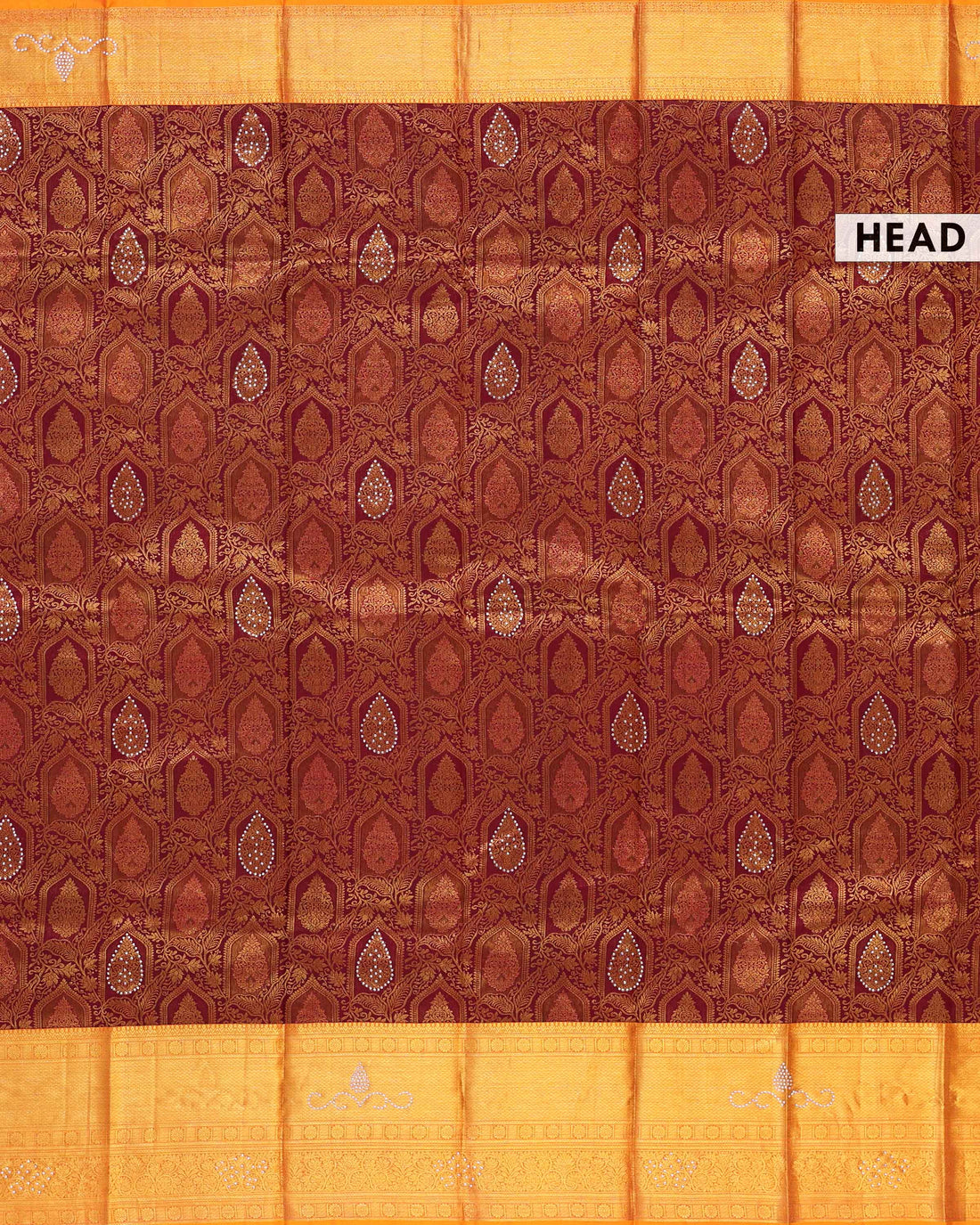 Niranjana Exclusive Handloom Silk Saree with Intricate Zari Weave & Traditional Motifs - Maroon