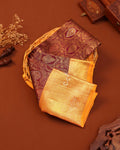 Niranjana Exclusive Handloom Silk Saree with Intricate Zari Weave & Traditional Motifs - Maroon