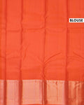 Niranjana Silk Saree with Intricate Zari Weave & Traditional Border - Orange-Blouse