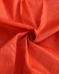 Niranjana Silk Saree with Intricate Zari Weave & Traditional Border - Orange-Close UP