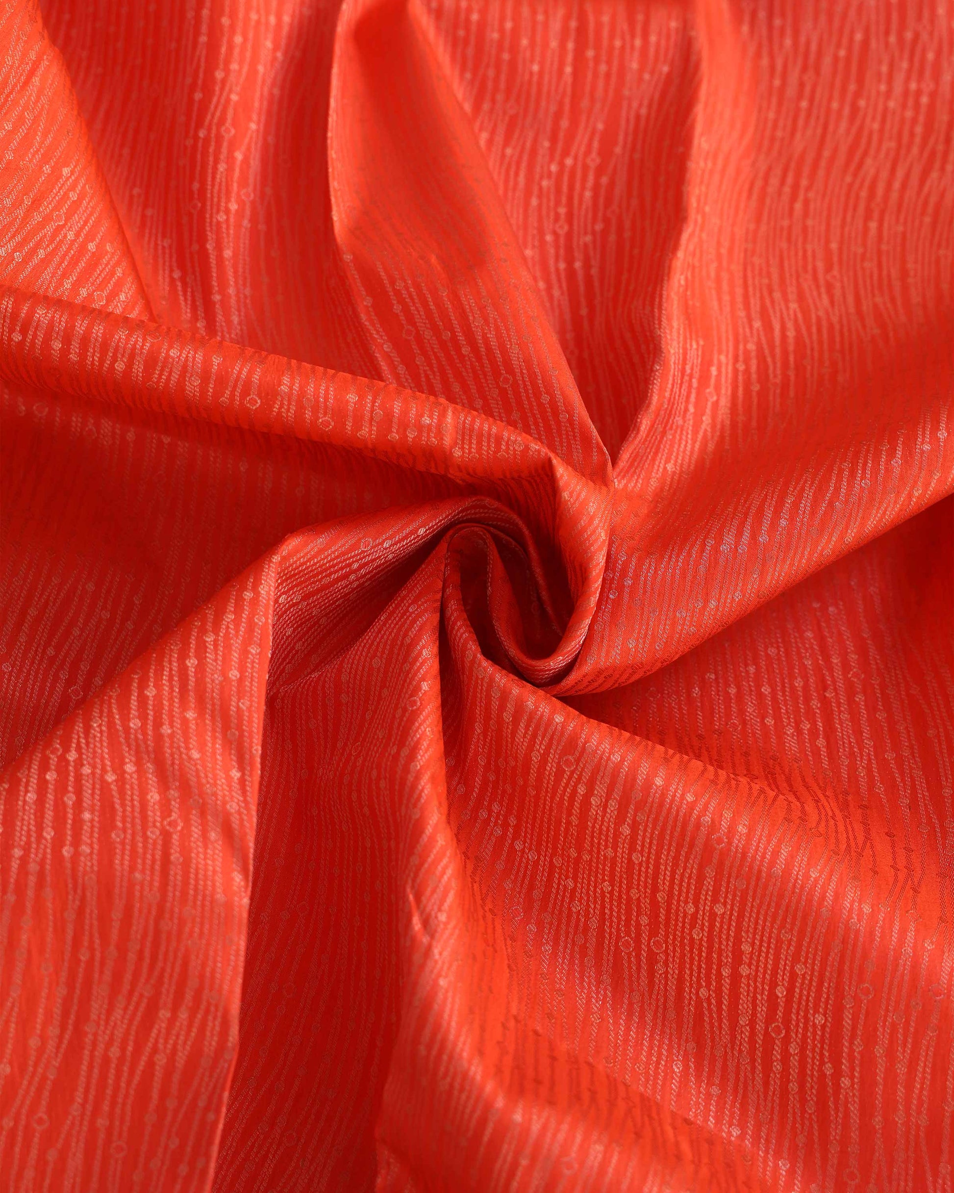 Niranjana Silk Saree with Intricate Zari Weave & Traditional Border - Orange-Close UP