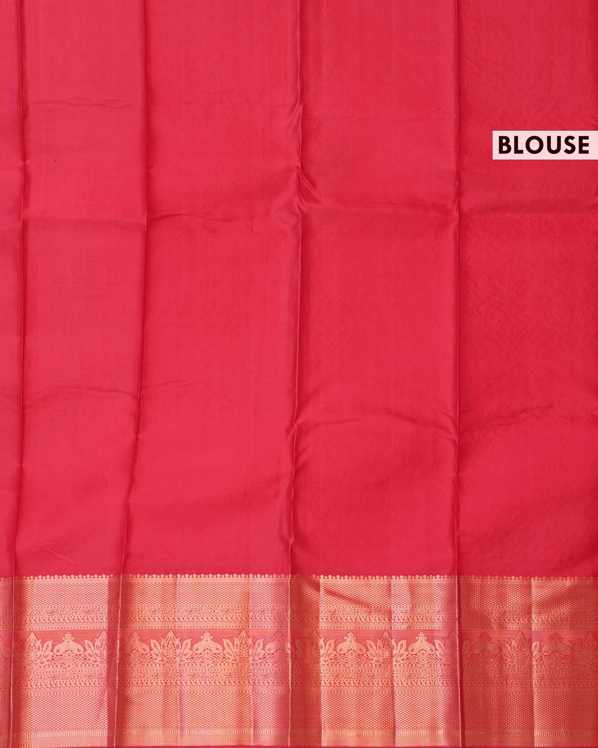 Niranjana Silk Saree with Intricate Zari Weave & Traditional Motifs - Magenta-Blouse