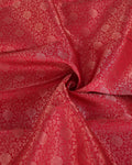 Niranjana Silk Saree with Intricate Zari Weave & Traditional Motifs - Magenta-Close Up