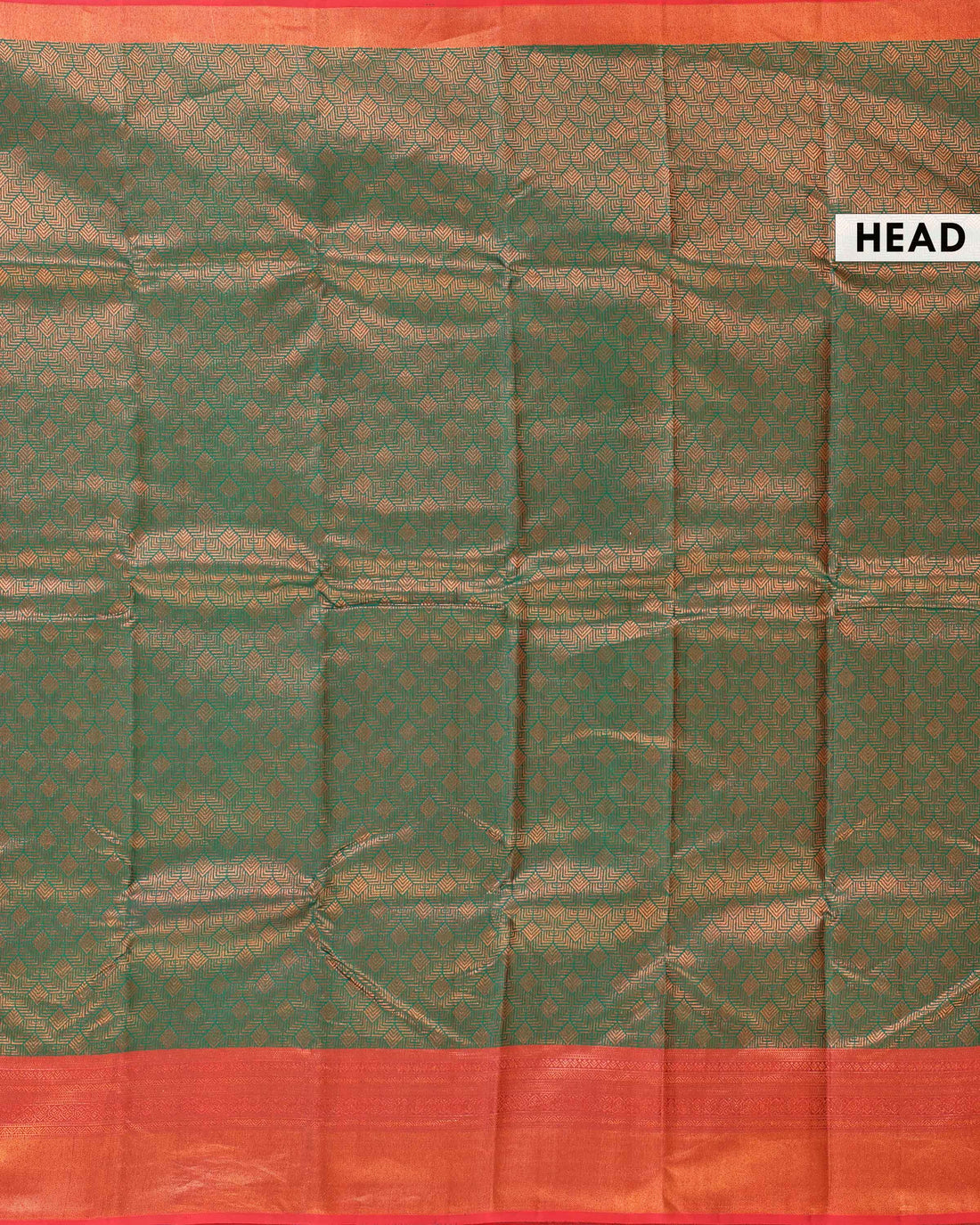 Niranjana Silk Saree with Intricate Zari Weave and Contrast Border -Green