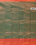 
Niranjana Silk Saree with Intricate Zari Weave and Contrast Border -Green-Head

