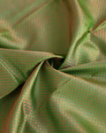 Niranjana Silk Saree with Intricate Zari Weave and Traditional Motifs - Green-Close Up