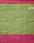 Niranjana Silk Saree with Intricate Zari Weave and Traditional Motifs - Green-Head