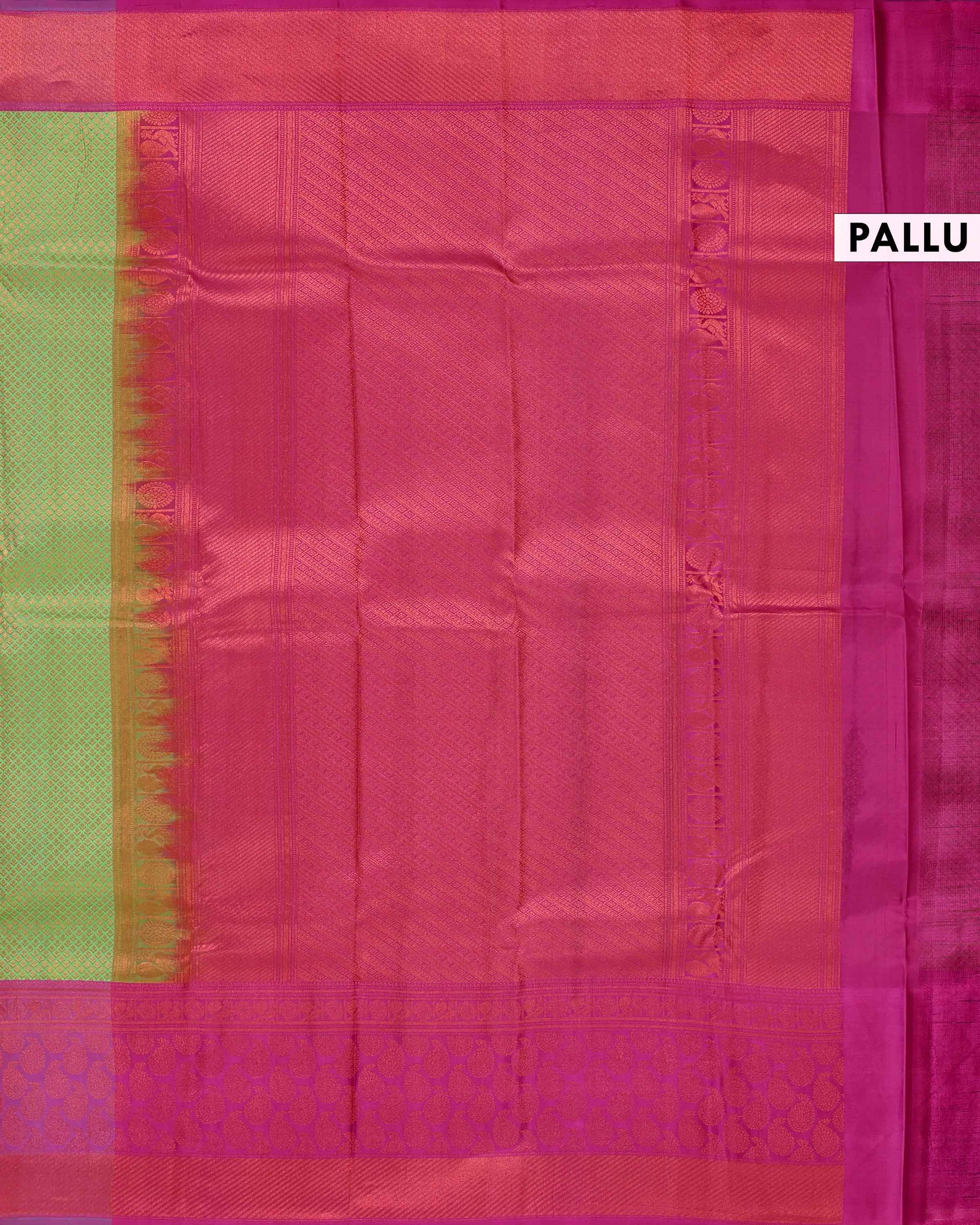 Niranjana Silk Saree with Intricate Zari Weave and Traditional Motifs - Pink-Pallu