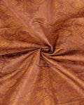 Niranjana Silk Saree with Intricate Zari Weaving and Traditional Floral Brocade Design - Close Up