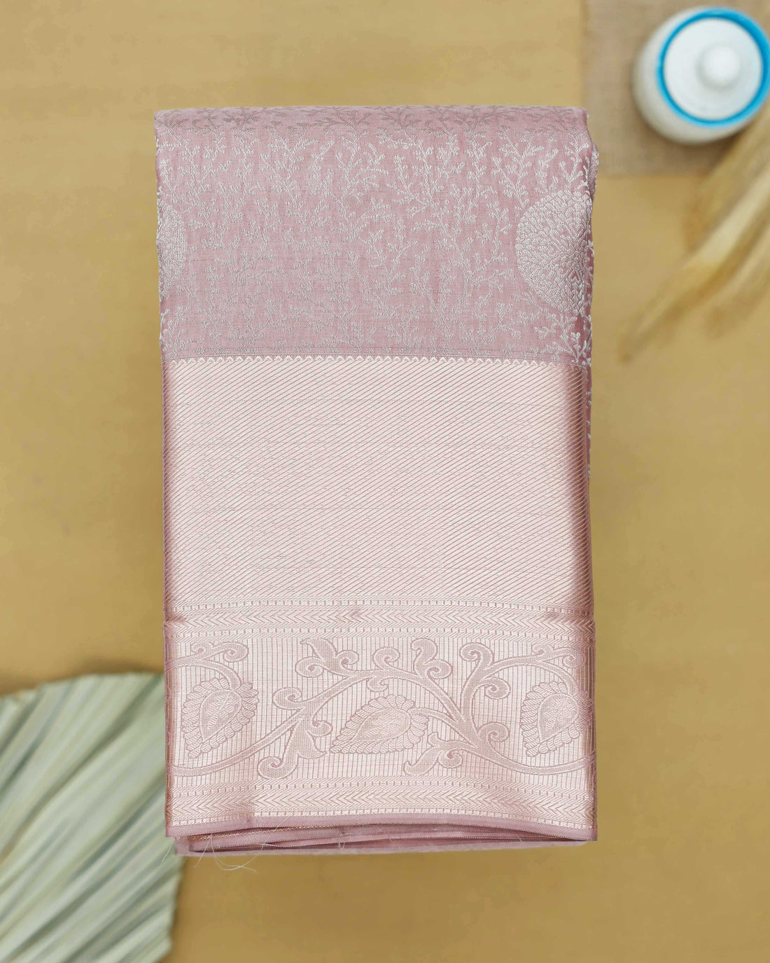 Niranjana Silk Saree with Intricate Zari Weaving and Traditional Motifs - Pink