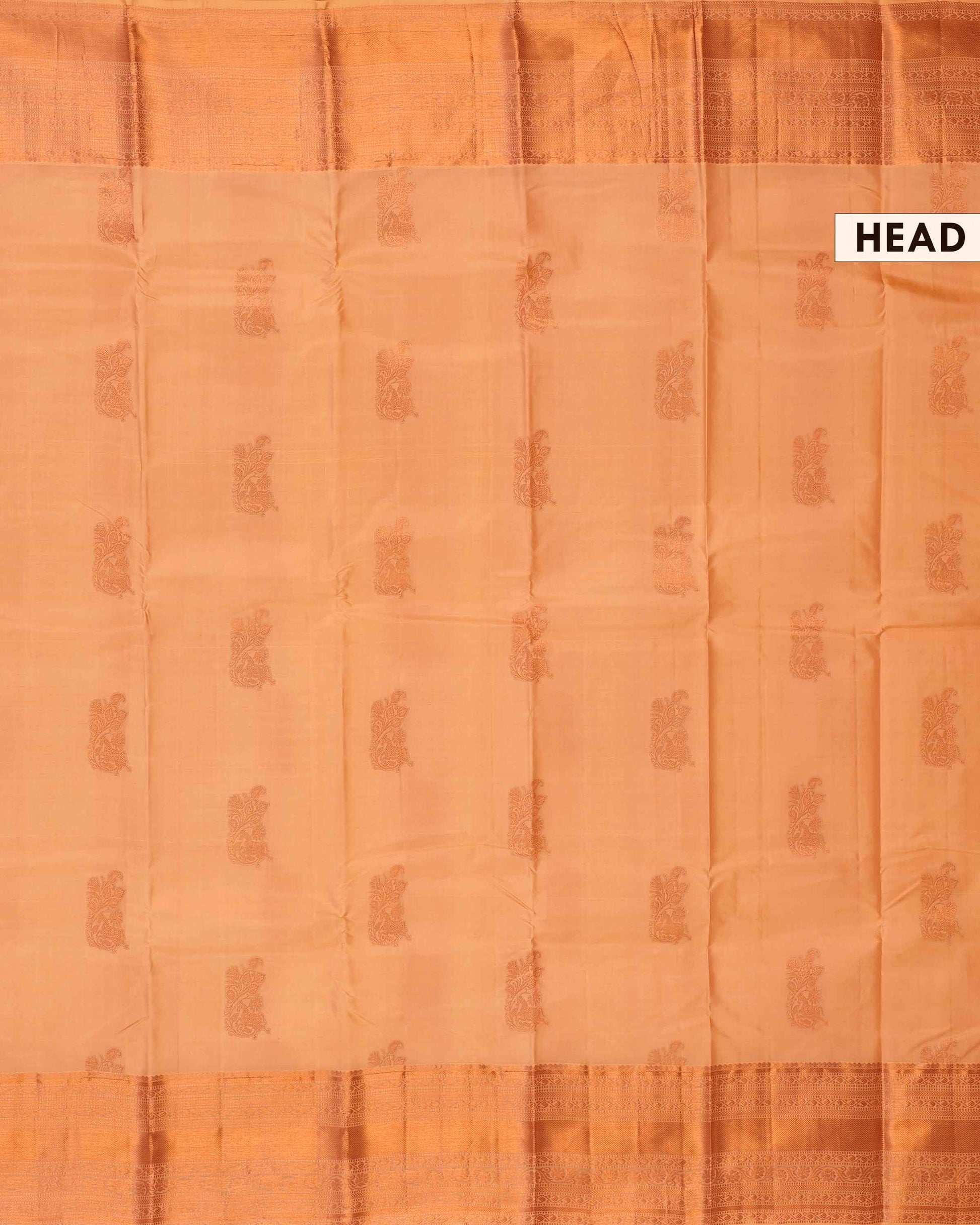 Niranjana Silk Saree with Intricate Zari Work and Traditional Motifs - Sandal-Head