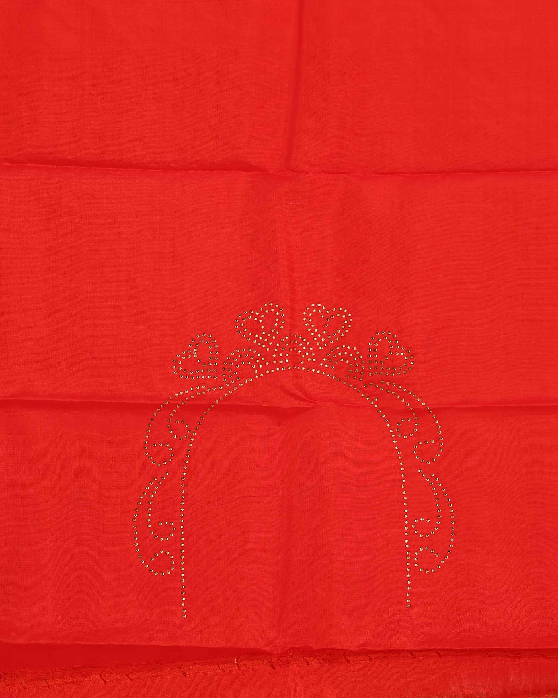Elegant Niranjana Silk Saree with Rich Floral and Paisley Zari Work - Red-Blouse