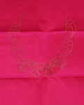 Exquisite Niranjana Silk Saree with Zari Brocade and Elaborate Border - Pink-Blouse