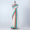Cream Mul Mul Cotton Saree for Women | Daily Office Collection | Jeyachandran - Full View