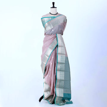 Lavender Elampillai Silk Cotton Sarees for Women | Festive & Family Events Collection | Jeyachandran - Full View