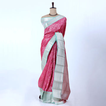 Pink Elampillai Silk Cotton Sarees for Women | Festive & Family Events Collection | Jeyachandran - Full view