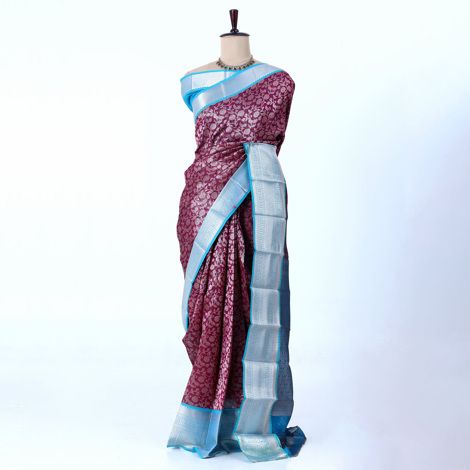 Purple Elampillai Silk Cotton Sarees for Women | Festive & Family Events Collection | Jeyachandran - Full view