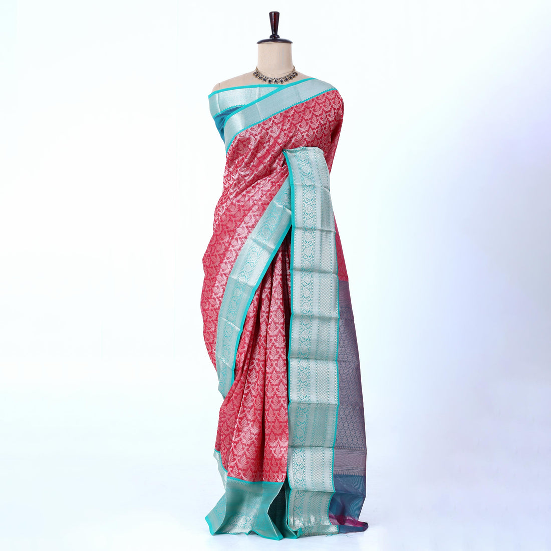 Red Elampillai Silk Cotton Sarees for Women | Festive & Family Events Collection | Jeyachandran - Full view