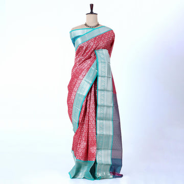 Red Elampillai Silk Cotton Sarees for Women | Festive & Family Events Collection | Jeyachandran - Full view