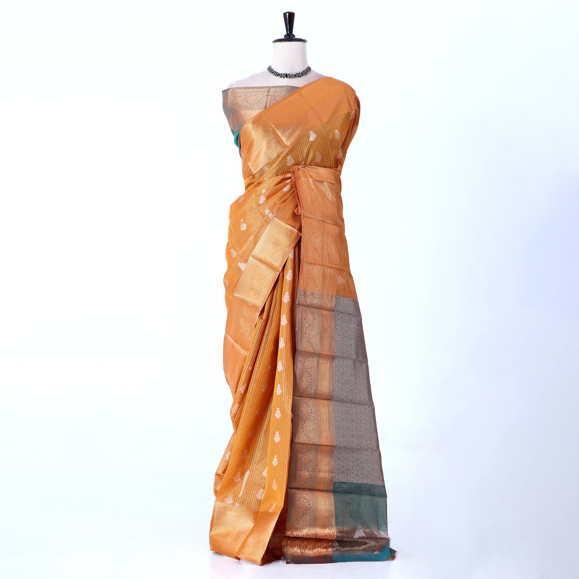 Yellow Elampillai Silk Cotton Sarees for Women | Festive & Family Events Collection | Jeyachandran - Full View