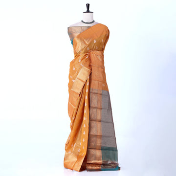 Yellow Elampillai Silk Cotton Sarees for Women | Festive & Family Events Collection | Jeyachandran - Full View