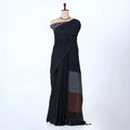 Black Khadi Cotton Sarees for Women | Summer Wear & Daily Wear Collection | Jeyachandran - Full View