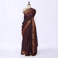Maroon Sungudi Cotton Saree for Women | Office Casual Collection | Jeyachandran - Full View