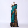 Green Sungudi Cotton Saree for Women | Office Casual Collection | Jeyachandran - Full View