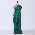 Green Sungudi Cotton Saree for Women | Office Casual Collection | Jeyachandran - Full View