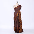 Light Brown Sungudi Cotton Saree for Women | Office Casual Collection | Jeyachandran - Full View