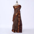 Brown Sungudi Cotton Saree for Women | Office Casual Collection | Jeyachandran - Full View