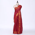 Red Sungudi Cotton Saree for Women | Office Casual Collection | Jeyachandran - Full View