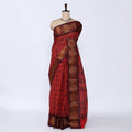 Red Sungudi Cotton Saree for Women | Office Casual Collection | Jeyachandran - Full View