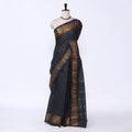 Navy Blue Sungudi Cotton Saree for Women | Office Casual Collection | Jeyachandran - Full View