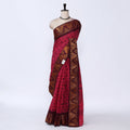 Pink Sungudi Cotton Saree for Women | Office Casual Collection | Jeyachandran - Full View
