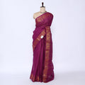 Magenta Sungudi Cotton Saree for Women | Office Casual Collection | Jeyachandran - Full View